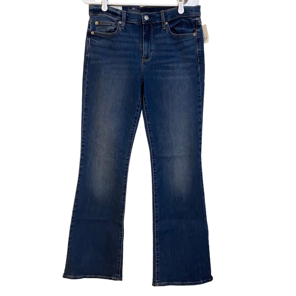 Gap Perfect Boot Cut Jeans Mid Rise Medium Indigo Wash Size 30